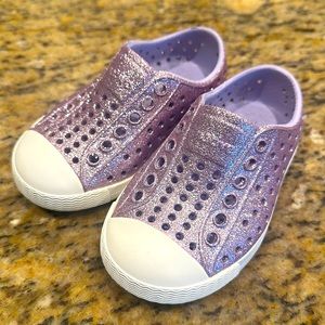 Toddler Natives purple bling